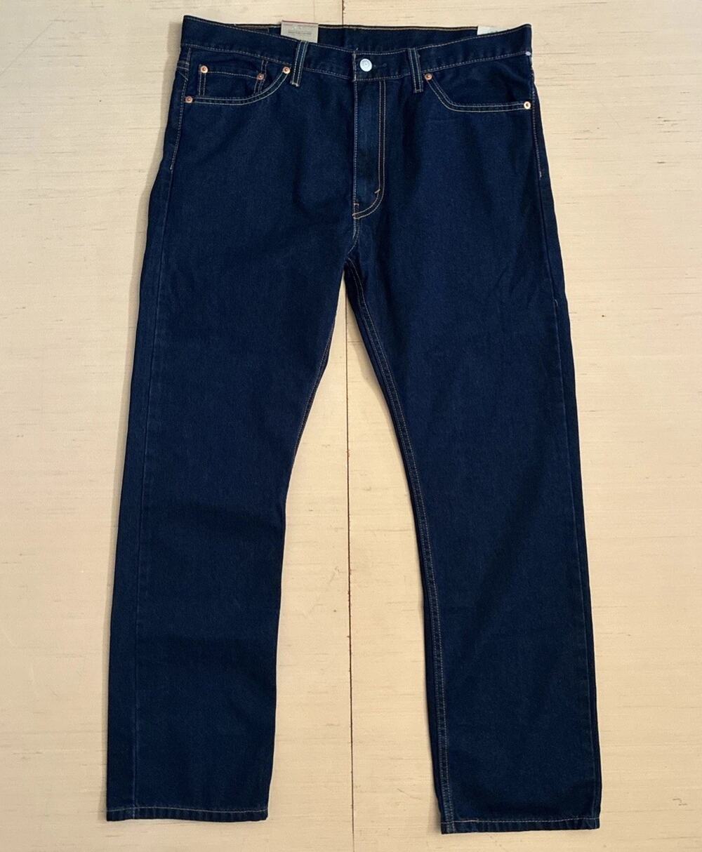 Levi's 513 Men's Size 36x30 Slim Straight Leg Denim Jeans New Irregular